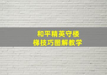 和平精英守楼梯技巧图解教学