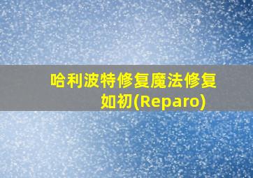 哈利波特修复魔法修复如初(Reparo)