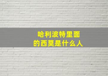 哈利波特里面的西莫是什么人