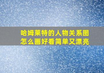 哈姆莱特的人物关系图怎么画好看简单又漂亮