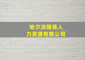 哈尔滨猎英人力资源有限公司