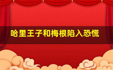 哈里王子和梅根陷入恐慌