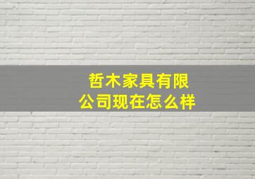 哲木家具有限公司现在怎么样