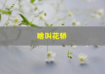 啥叫花轿