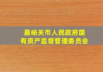 嘉峪关市人民政府国有资产监督管理委员会