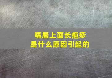 嘴唇上面长疱疹是什么原因引起的