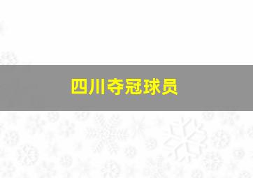 四川夺冠球员