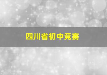 四川省初中竞赛