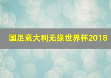 国足意大利无缘世界杯2018