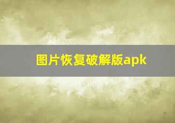 图片恢复破解版apk