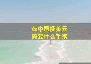 在中国换美元需要什么手续