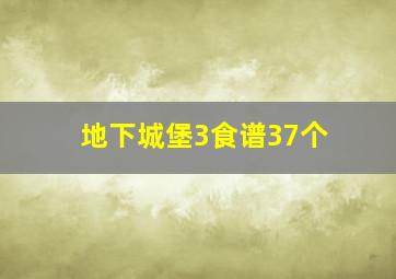 地下城堡3食谱37个