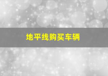 地平线购买车辆