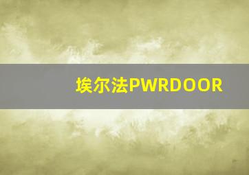 埃尔法PWRDOOR