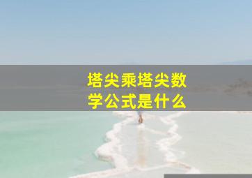 塔尖乘塔尖数学公式是什么