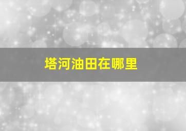 塔河油田在哪里