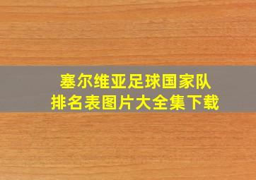 塞尔维亚足球国家队排名表图片大全集下载