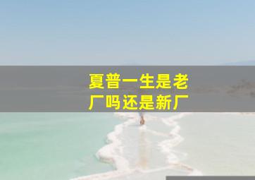 夏普一生是老厂吗还是新厂