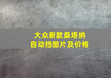 大众新款桑塔纳自动挡图片及价格