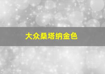 大众桑塔纳金色