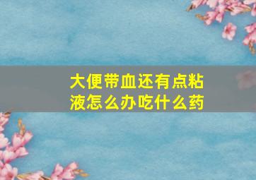 大便带血还有点粘液怎么办吃什么药