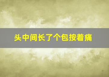 头中间长了个包按着痛