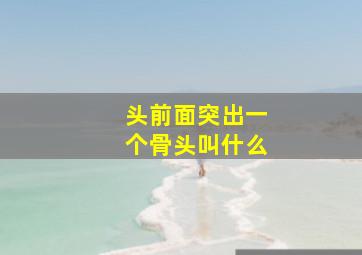 头前面突出一个骨头叫什么