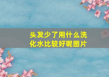 头发少了用什么洗化水比较好呢图片