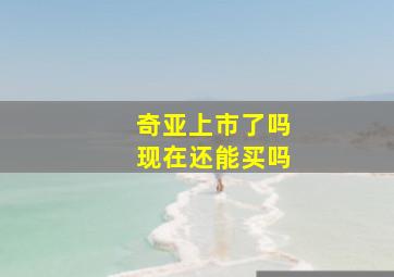 奇亚上市了吗现在还能买吗