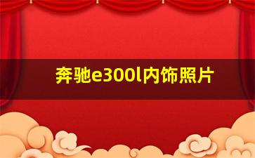 奔驰e300l内饰照片