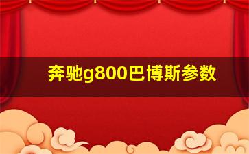 奔驰g800巴博斯参数