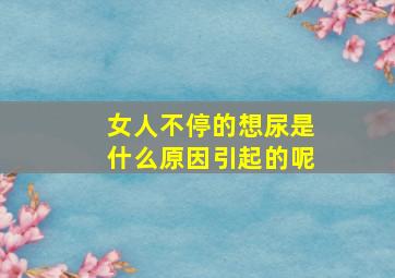 女人不停的想尿是什么原因引起的呢