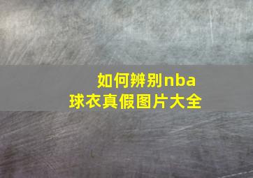 如何辨别nba球衣真假图片大全