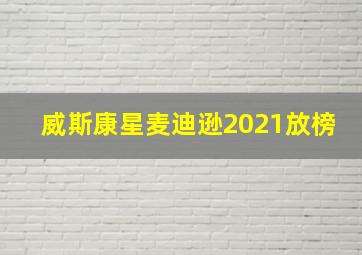 威斯康星麦迪逊2021放榜