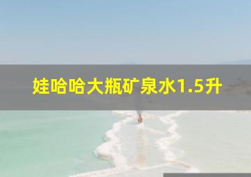 娃哈哈大瓶矿泉水1.5升