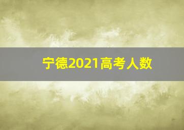 宁德2021高考人数