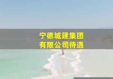 宁德城建集团有限公司待遇