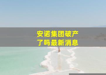 安诺集团破产了吗最新消息