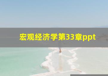 宏观经济学第33章ppt