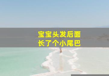 宝宝头发后面长了个小尾巴