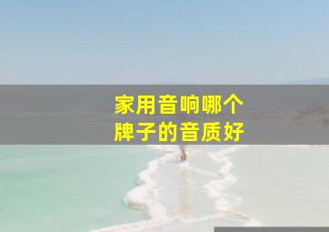 家用音响哪个牌子的音质好