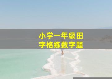 小学一年级田字格练数字题