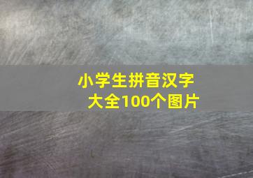 小学生拼音汉字大全100个图片