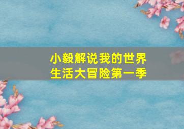 小毅解说我的世界生活大冒险第一季