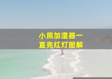 小熊加湿器一直亮红灯图解