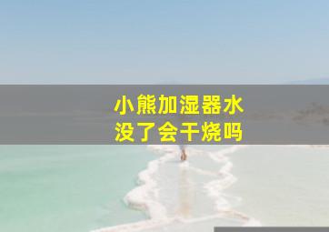 小熊加湿器水没了会干烧吗