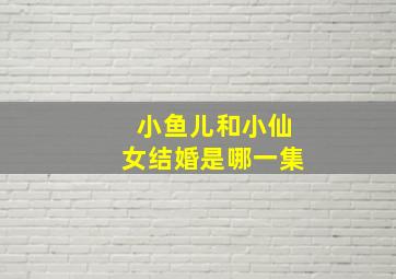 小鱼儿和小仙女结婚是哪一集