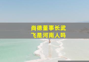 尚德董事长武飞是河南人吗