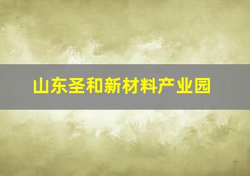 山东圣和新材料产业园