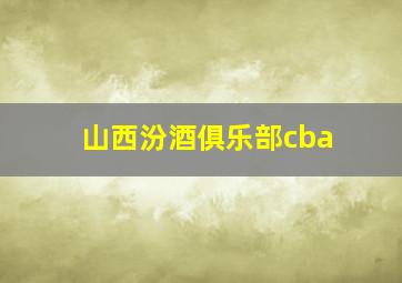 山西汾酒俱乐部cba